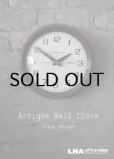 画像: U.S.A. antique GENERAL ELECTRIC wall clock GE アメリカアンティーク ゼネラル エレクトリック 掛け時計 スクール ヴィンテージ クロック 26.5cm 1960-70's