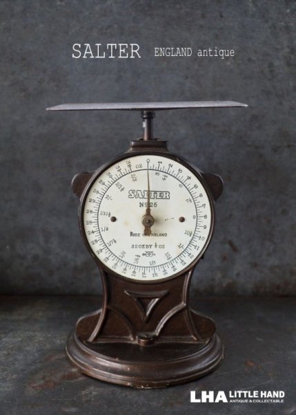 画像1: ENGLAND antique イギリスアンティーク SALTER POSTAL SCALE ポスタルスケール no.25 はかり 1920-40's  (1)
