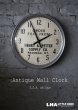 画像1: 【RARE】U.S.A. antique SETH THOMAS wall clock 広告入 アメリカアンティーク 掛け時計 スクール ヴィンテージ クロック アドバタイジングクロック 36cm 1940-60's (1)