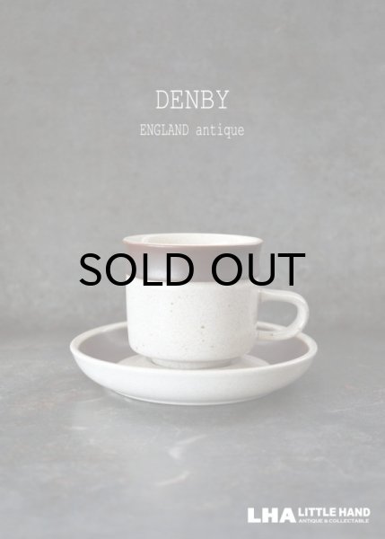 画像1: ENGLAND antique イギリスアンティーク DENBY 【Rossett】 デンビー カップ＆ソーサー ヴィンテージ コーヒーカップ1976-80's (1)