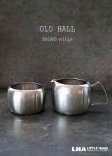 画像: ENGLAND antique OLD HALL Connaught イギリスアンティーク オールドホール シュガーボウル 8oz＆ミルクジャグ 1/2pt　ヴィンテージ［マット仕上げ］ 1950-60's