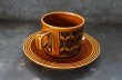 画像4: ENGLAND antique HORNSEA 【HEIRLOOM】 イギリスアンティーク ホーンジー エアルーム オータムブラウン カップ＆ソーサー＆ティープレート・ケーキプレート トリオ C&S ヴィンテージ 1970-80's (4)