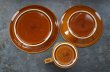 画像13: ENGLAND antique HORNSEA 【HEIRLOOM】 イギリスアンティーク ホーンジー エアルーム オータムブラウン カップ＆ソーサー＆ティープレート・ケーキプレート トリオ C&S ヴィンテージ 1970-80's (13)