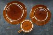 画像11: ENGLAND antique HORNSEA 【HEIRLOOM】 イギリスアンティーク ホーンジー エアルーム オータムブラウン カップ＆ソーサー＆ティープレート・ケーキプレート トリオ C&S ヴィンテージ 1970-80's (11)
