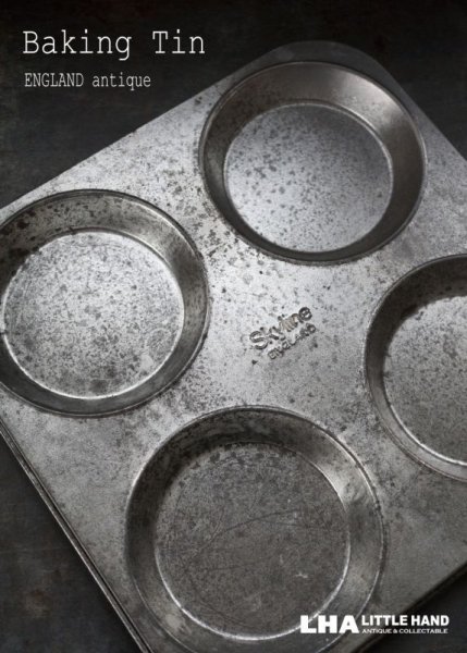 画像1: ENGLAND antique Skyline Baking Tin Mould イギリスアンティーク ベーキングティンモールド ヴィンテージ 焼き型 菓子型 ケーキ 1940-60’ｓ (1)