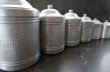 画像3: FRANCE antique フランスアンティーク  アルミ キャニスター 6個セット 缶 1920-30's (3)