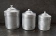 画像7: FRANCE antique フランスアンティーク  アルミ キャニスター 6個セット 缶 1920-30's (7)
