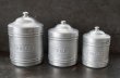 画像6: FRANCE antique フランスアンティーク  アルミ キャニスター 6個セット 缶 1920-30's (6)