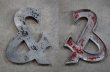 画像2: USA antique  WAGNER SIGN【&】アメリカアンティーク メタル アルファベット レターサイン 1930-60's (2)
