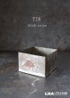 画像1: ENGLAND antique TEA TIN イギリスアンティーク ナンバー入 紅茶缶 サンプル ティン缶 ブリキ缶 1920-30's  (1)