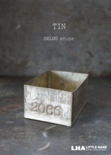画像: ENGLAND antique TEA TIN イギリスアンティーク ナンバー入 紅茶缶 サンプル ティン缶 ブリキ缶 1920-30's