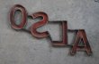 画像4: USA antique WAGNER SIGN【ALSO】アメリカアンティーク メタル アルファベット レターサイン 1930-60's (4)