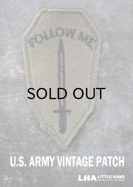 画像1: USA antique アメリカアンティーク U.S. Army PATCH  アメリカ軍 ヴィンテージパッチ 実物 ワッペン US ミリタリーワッペン 1960-80's  (1)
