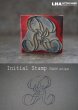 画像1: FRANCE antique Initial Stamp 【R】フランスアンティーク 刺繡用 イニシャルスタンプ アルファベットスタンプ ハンコ 花文字ヴィンテージ1930-40's (1)