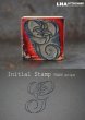 画像1: FRANCE antique Initial Stamp 【g】フランスアンティーク 刺繡用 イニシャルスタンプ アルファベットスタンプ ハンコ 花文字ヴィンテージ1930-40's (1)