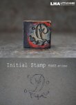 画像1: FRANCE antique Initial Stamp 【D】フランスアンティーク 刺繡用 イニシャルスタンプ アルファベットスタンプ ハンコ 花文字ヴィンテージ1930-40's