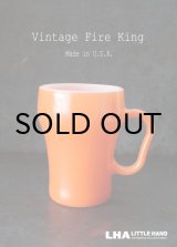 画像: USA vintage【Fire-king】 ファイヤーキング  ソーダマグ 橙 1960-76's