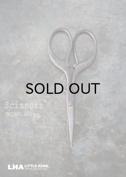 画像1: ENGLAND antique Scissors イギリスアンティーク 糸切ハサミ ミニハサミ ヴィンテージ 1930-40's (1)