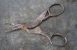 画像4: FRANCE antique Scissors フランスアンティーク コウノトリ糸切ハサミ ミニハサミ ヴィンテージ 1930-40's (4)