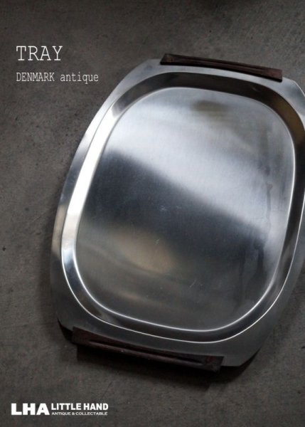 画像1: DENMARK antique STAINLESS TRAY デンマークアンティーク ステンレス トレイ トレー ヴィンテージ 1950-90's (1)