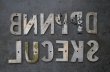画像4: USA antique  small  SIGN アメリカアンティーク メタル ミニアルファベット レターサイン 1930-60's (4)