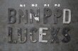 画像2: USA antique  small  SIGN アメリカアンティーク メタル ミニアルファベット レターサイン 1930-60's (2)