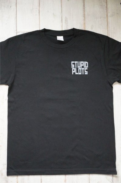 画像1: STUPID PLOTS T-shirts 2021 バック BK (1)