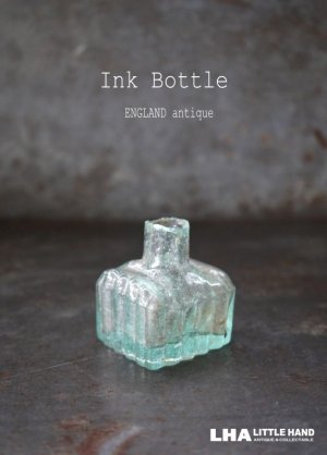 画像: ENGLAND antique Ink Bottle イギリスアンティーク ガラス インクボトル 瓶 ガラスボトル 1890－1910's