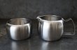 画像2: SALE【30％OFF】ENGLAND antique OLD HALL  Connaught イギリスアンティーク オールドホール シュガーボウル 5oz＆ミルクジャグ 3/8pt［マット仕上げ］ヴィンテージ 1950-60's (2)