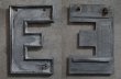 画像2: USA antique SIGN【E】アメリカアンティーク メタル アルファベット レターサイン 1930-60's (2)