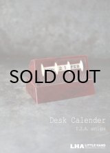 画像: SALE【40%OFF】U.S.A. antique Desk Calender アメリカアンティーク 万年 ベークライト デスクカレンダー ヴィンテージ1950-60's 卓上 メカニカル カレンダー 暦