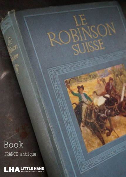 画像1: SALE【20%OFF】FRANCE antique NELSON BOOK フランス アンティーク 本 ネルソン 古書 洋書 アンティークブック 1910-20's (1)