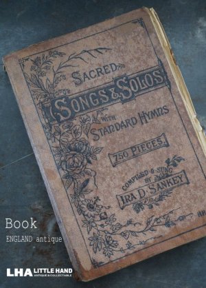 画像: ENGLAND antique BOOK イギリス アンティーク 本 楽譜 譜面 古書 洋書 ブック 1880-1930's