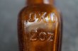 画像8: ENGLAND antique OXO 2oz イギリスアンティーク  ガラスボトル アンバーガラスボトル 瓶 1900-20's (8)