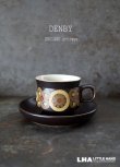 画像1: ENGLAND antique DENBY Arabesque C&S イギリスアンティーク デンビー アラベスク  カップ＆ソーサー ヴィンテージ 1960-80's