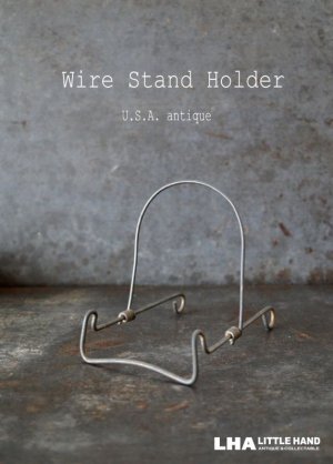 画像: USA antique Wire Stand Holder アメリカアンティーク ワイヤ スタンドホルダー(S) ヴィンテージ ブックスタンド プレートスタンド 1970-80's
