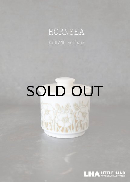 画像1: ENGLAND antique HORNSEA  FLEUR Sugar Bowl イギリスアンティーク ホーンジー フルール シュガーボウル  シュガーポット1970-80's ヴィンテージ コーヒーカップ ティーカップ (1)