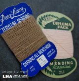 画像: ENGLAND antique Mending イギリスアンティーク 糸カード 糸巻き 2枚セット 台紙付 ヴィンテージ 1930-50's