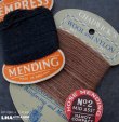 画像1: ENGLAND antique Mending イギリスアンティーク 糸カード 糸巻き 3枚セット 台紙付 ヴィンテージ 1930-50's