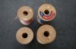 画像4: U.S.A. antique Wooden Spools アメリカアンティーク 木製スプール 糸巻き 糸 4個セット  ヴィンテージ 1950-70's (4)