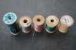 画像4: U.S.A. antique Wooden Spools アメリカアンティーク 木製スプール 糸巻き 糸 5個セット  ヴィンテージ 1950-70's (4)
