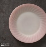 画像: U.S.A. vintage Fire-king Pink Dinner Plate アメリカヴィンテージ ファイヤーキング ピンク スワール ディナープレート 1949-62's