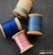 画像1: U.S.A. antique Wooden Spools アメリカアンティーク 木製スプール 糸巻き 糸 4個セット  ヴィンテージ 1950-70's (1)