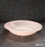 画像: U.S.A. vintage Fire-king Pink Soup Plate アメリカヴィンテージ ファイヤーキング ピンク スワール スーププレート 1949-62's