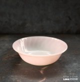 画像: U.S.A. vintage Fire-king Pink Dessert Bowl アメリカヴィンテージ ファイヤーキング ピンク スワール デザートボウル 1949-62's