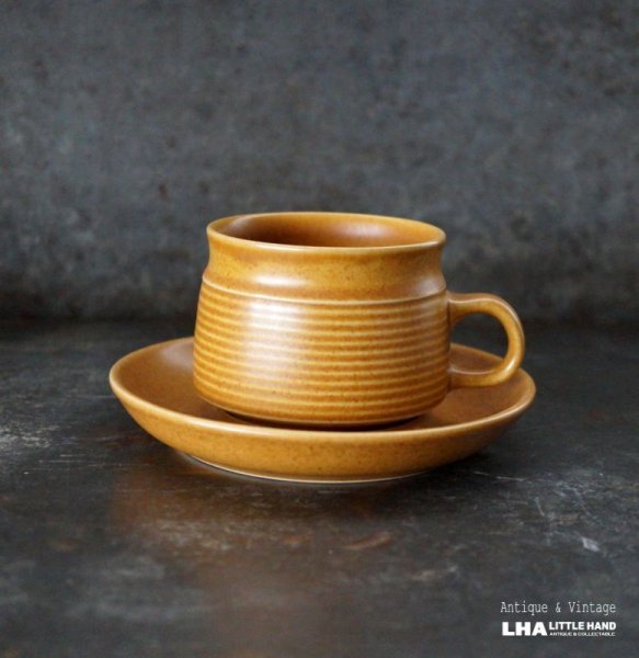 画像1: ENGLAND antique DENBY＆LANGLEY  Canterbury C&S イギリスアンティーク デンビー＆ラングレー カップ＆ソーサー ヴィンテージ カップ 1969-81's (1)