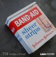 画像1: USA antique BAND-AID TIN アメリカアンティーク ジョンソン&ジョンソン BAND-AID バンドエイド缶 絆創膏 ヴィンテージ 1980's 