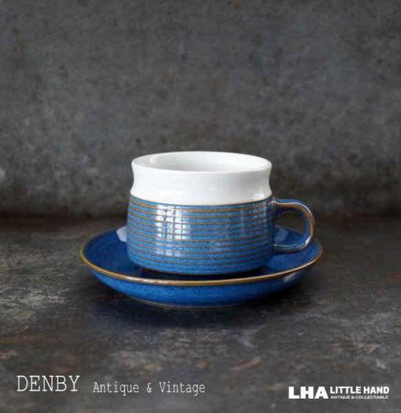 画像1: ENGLAND antique DENBY Chatsworth C&S イギリスアンティーク デンビー カップ＆ソーサー ヴィンテージ 1970-80's (1)