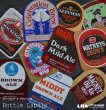 画像1: ENGLAND antique Brewery Bottle Labels 10pcs イギリスアンティーク 醸造所 ボトルラベル ヴィンテージ 10枚SET デッドストック未使用品 1970-80's (1)