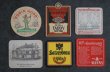 画像3: ENGLAND antique ADVERTISING Beer Mats イギリスアンティーク アドバタイジング ビアマット コースター 広告入り ヴィンテージ 6枚SET 1970-80's (3)